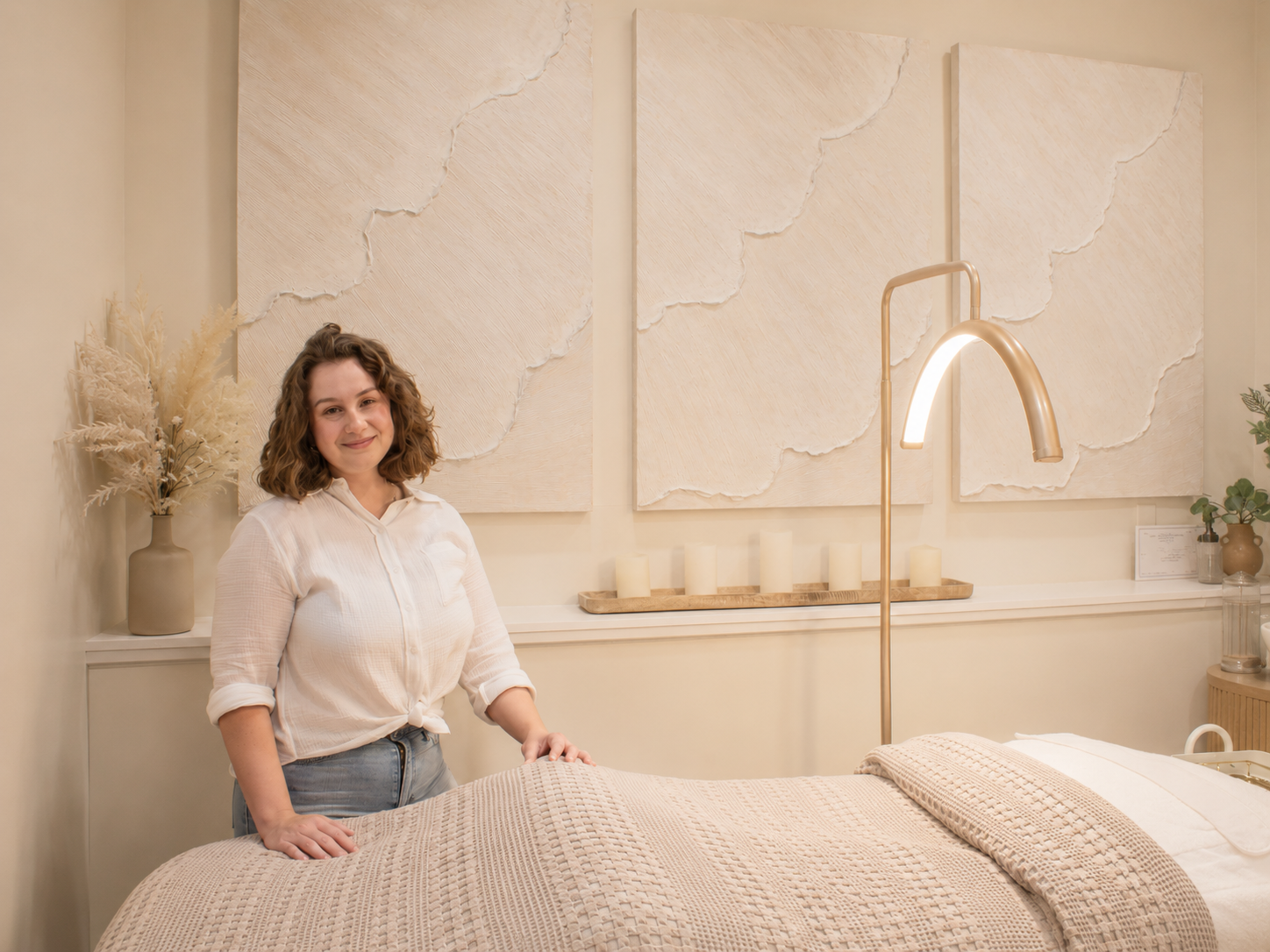 Anna Leigh in the Sona Esthetics treatment room